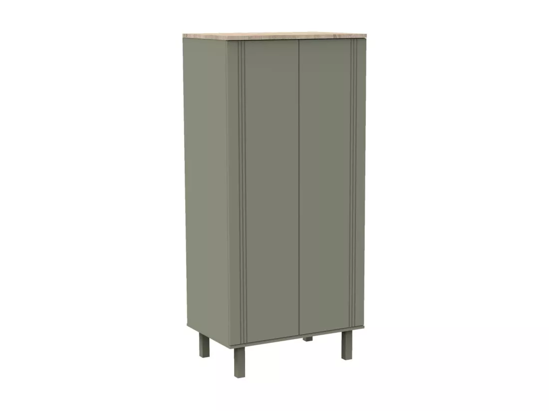 Armoire 2 portes Eléonore - Kaki