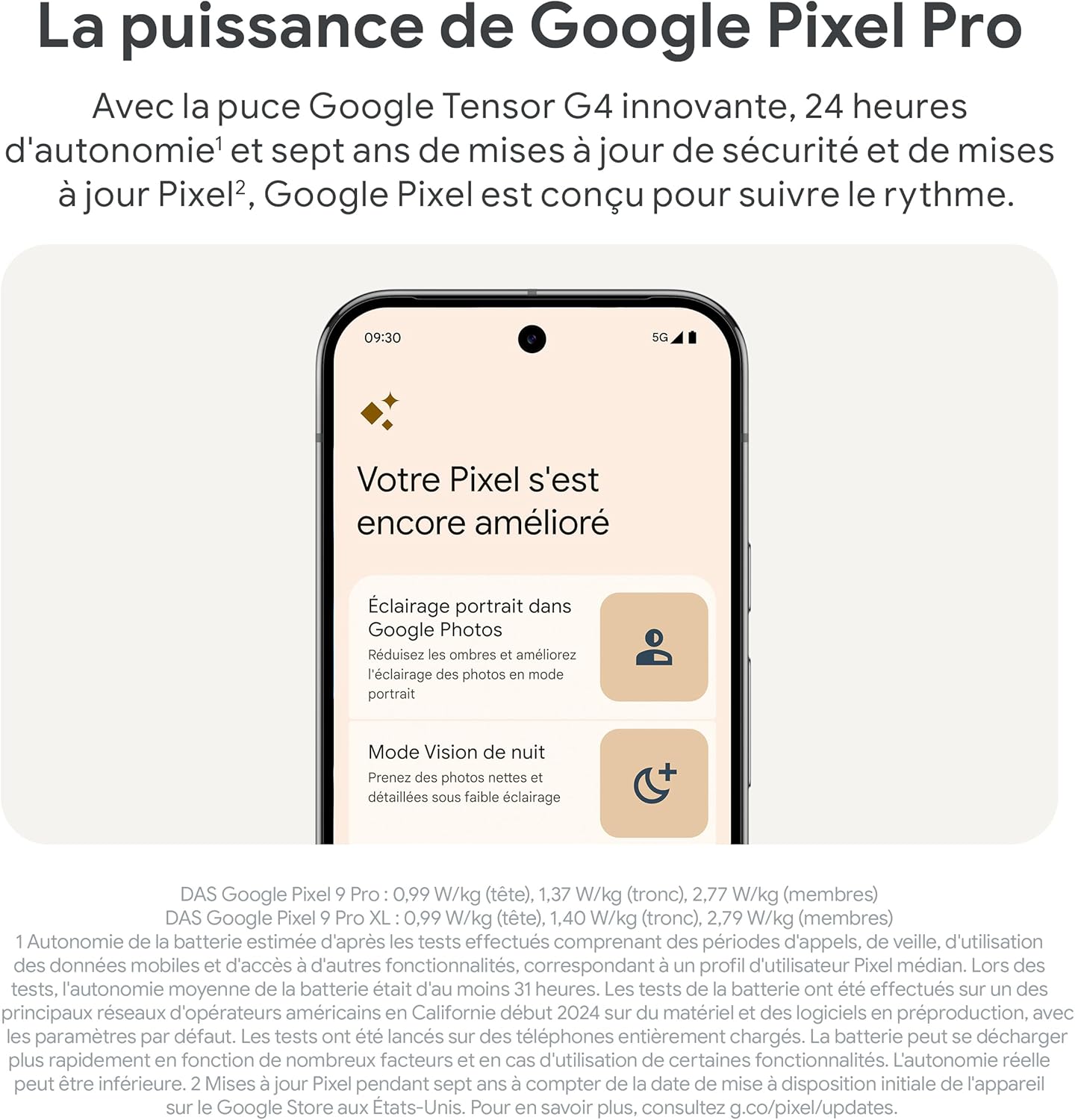 Google Pixel 9 Pro XL - Smartphone Android débloqué avec Gemini, Triple Appareil Photo arrière, 24 Heures d'autonomie et écran Super Actua 6,8 Pouces - Noir Volcanique, 256GB