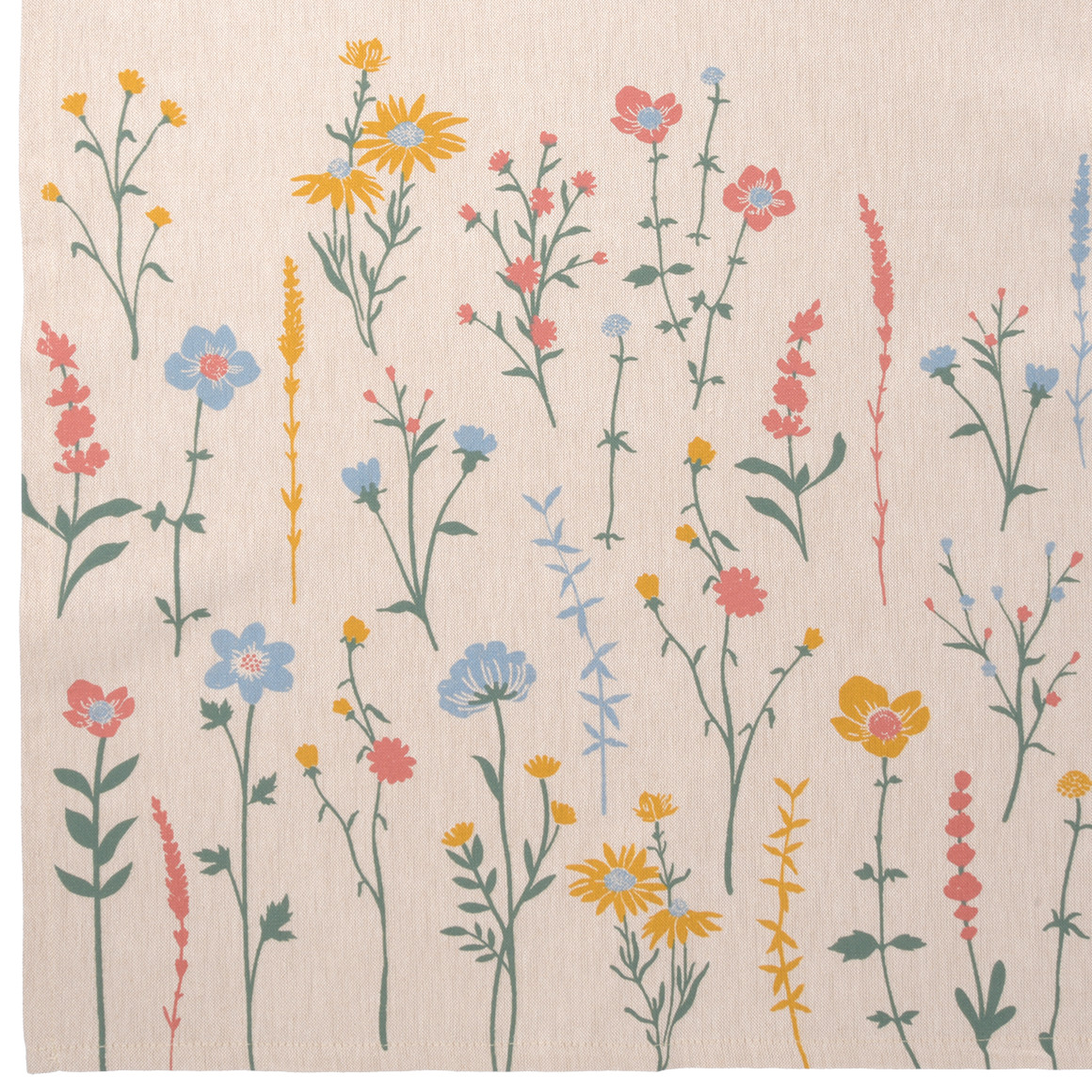 My Home Tischläufer mit Blumen-Print beige / bunt