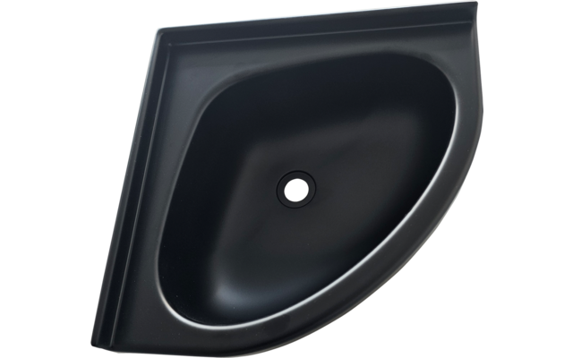 Comet Eckwaschbecken Mini Kunststoff Kantenlänge 345 mm mattschwarz