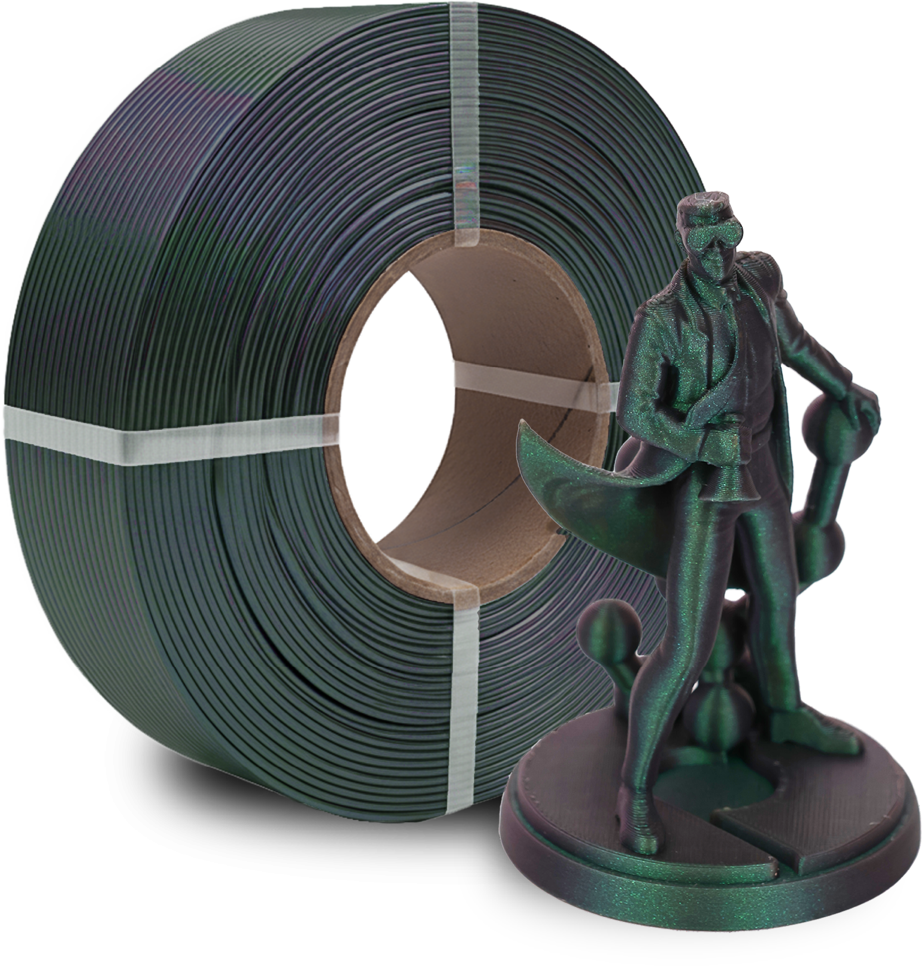 Polymaker  Panchroma™ PLA Refill Starlight Comet, 1,75 mm / 1000 g    Das Funkeln der Sterne in Comet, Filament ohne Spule