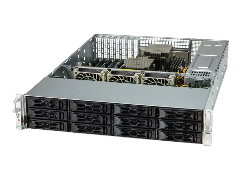 Supermicro A  Server 2024S-TR - Server - rack-monterbar 2U - 2-vejs - uden CPU op til - RAM 0 GB - SATA - hot-swap 3.5