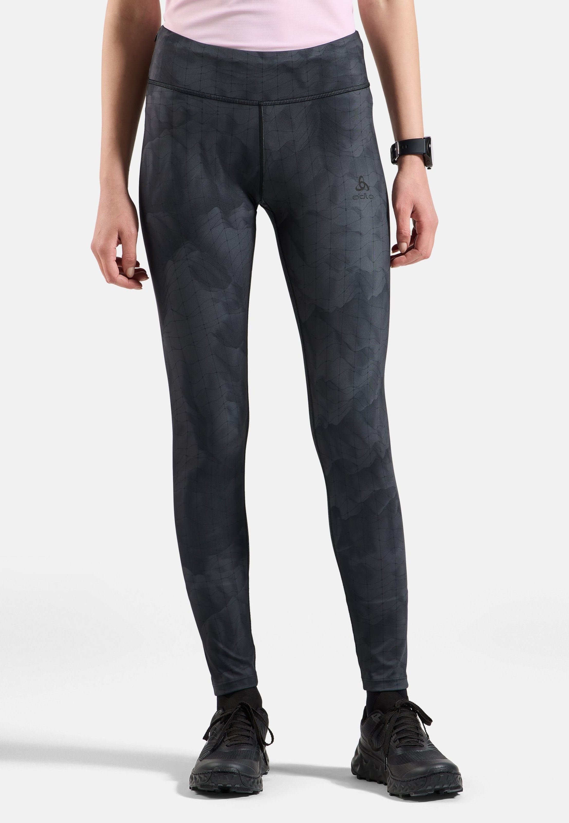 Zeroweight Lauftights mit Hyper-Print in black
