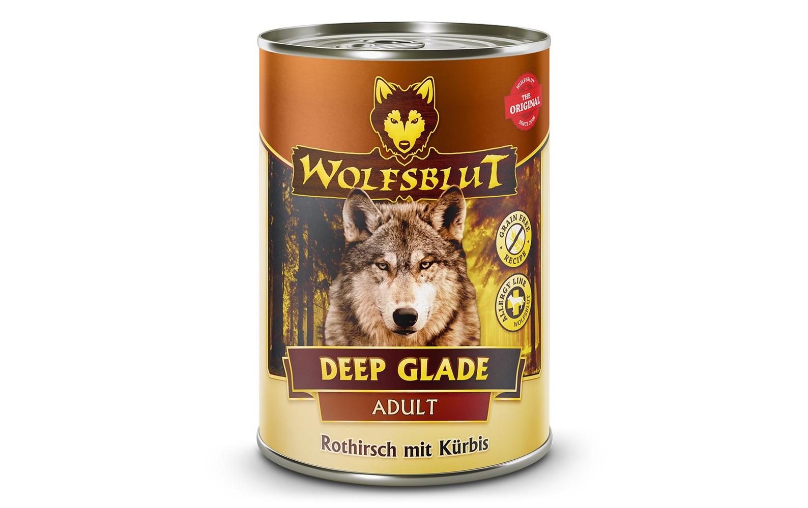 Nassfutter Dog Deep Glade, 395 gAlleinfuttermittel für ausgewachsene Hunde