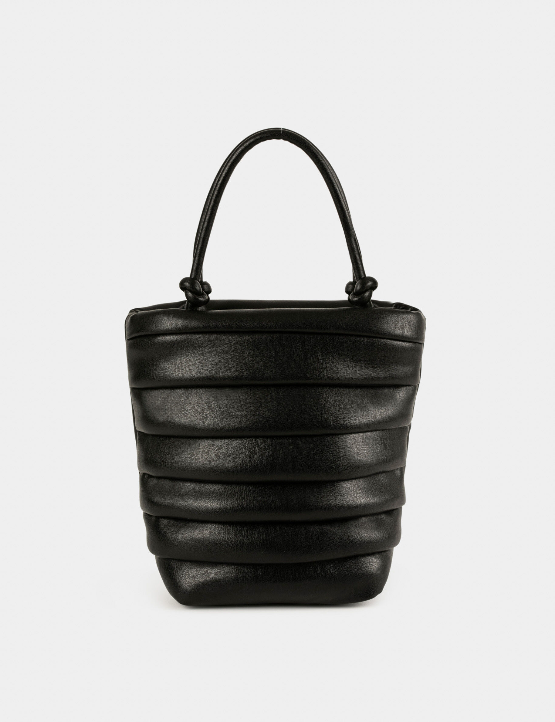 Sac seau avec fronces noir femme - noir