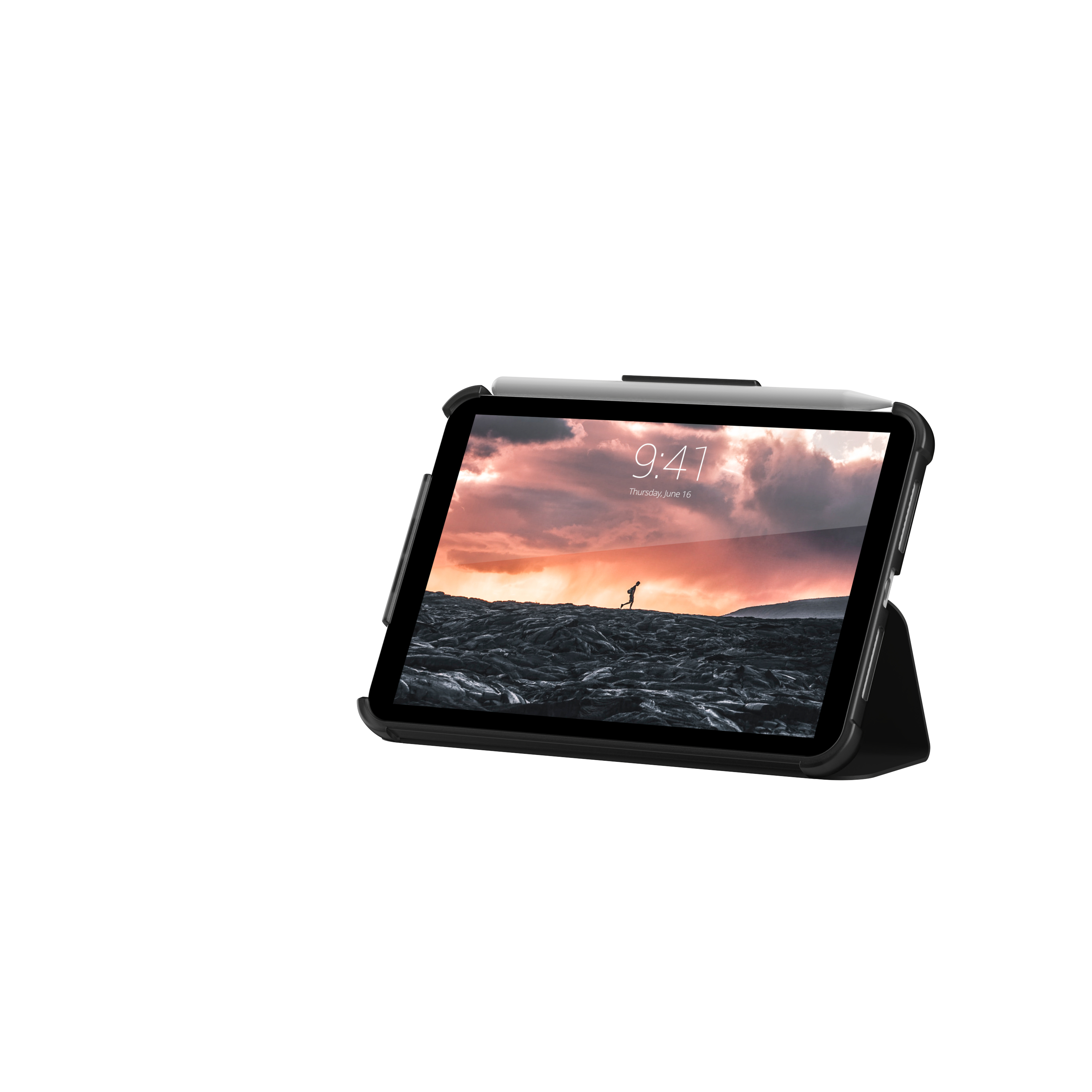 iPad Mini 7 (2024) / Mini 6 (2021) Schutzhülle Plyo Case (123282114043) - Transparent / Schwarz (Ice)