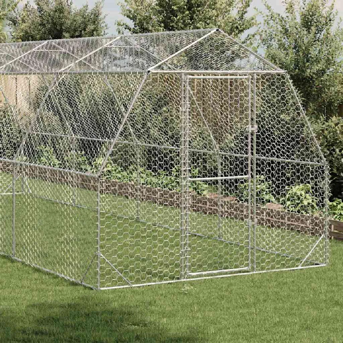 vidaXL Poulailler - 2,5x8x2,25 m