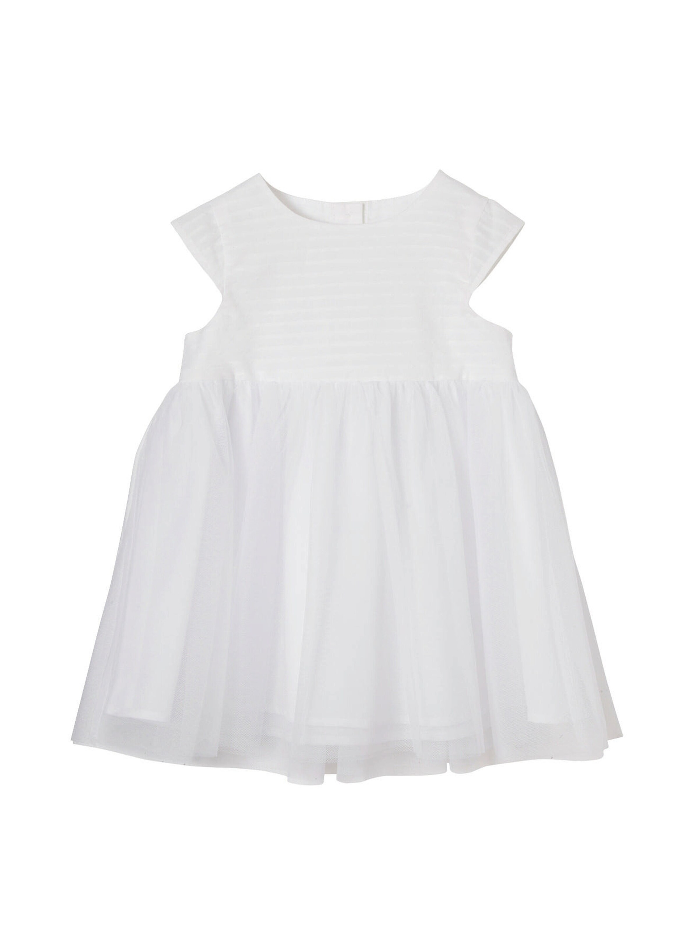 Vertbaudet Festliches Baby Tüll-Kleid weiß