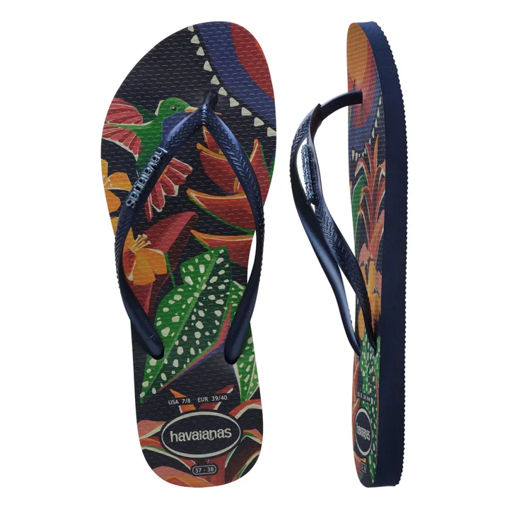 Havaianas Tongs Slim Tropical | Bleu