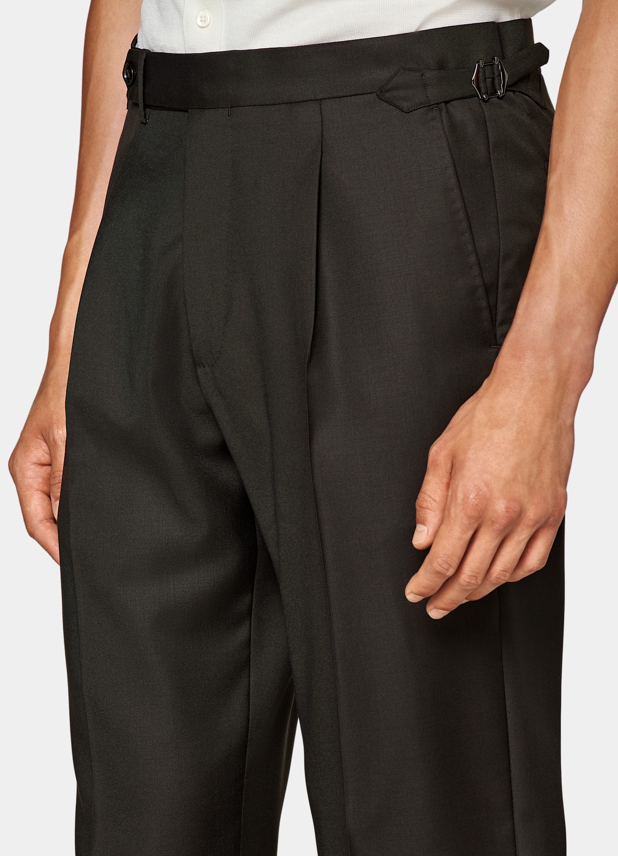 Costume Havana coupe Tailored marron foncé