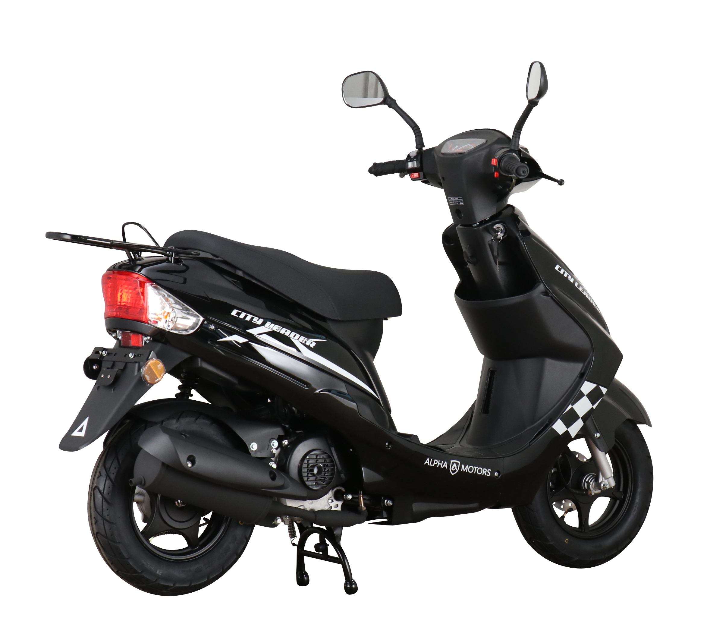 Alpha Motors Mofaroller CityLeader 50 ccm 25 kmh EURO 5 schwarz