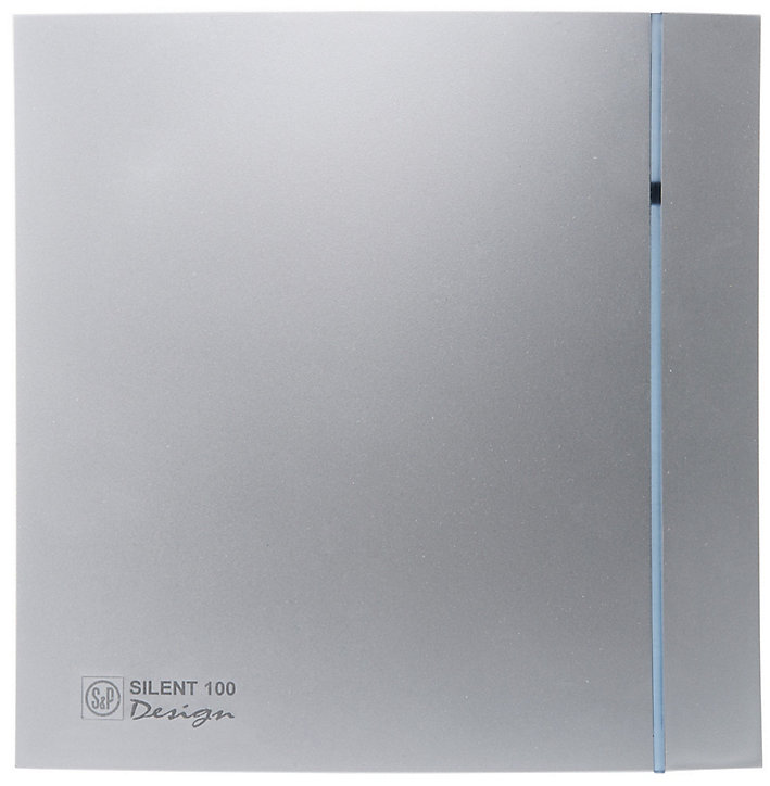 Aérateur ultra silencieux S&P Silent Design 100 CZ Silver ø100 mm