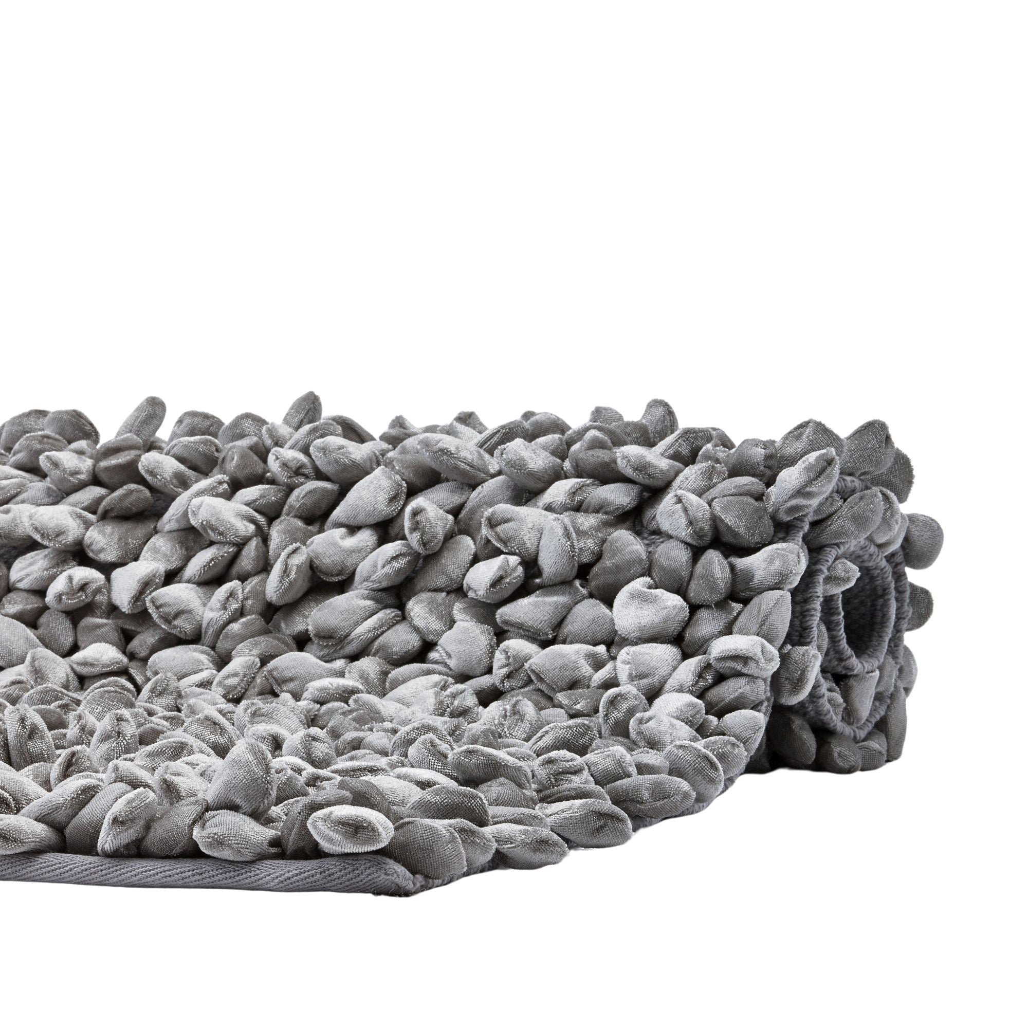 Rocca Badmat Silver Grey | 60 x 60 cm | Grijs | Katoen | Polyester