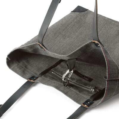 Handtasche Segeltuch, Anthrazit