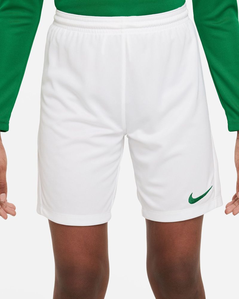 Short Nike Park III Blanc & Vert pour enfant