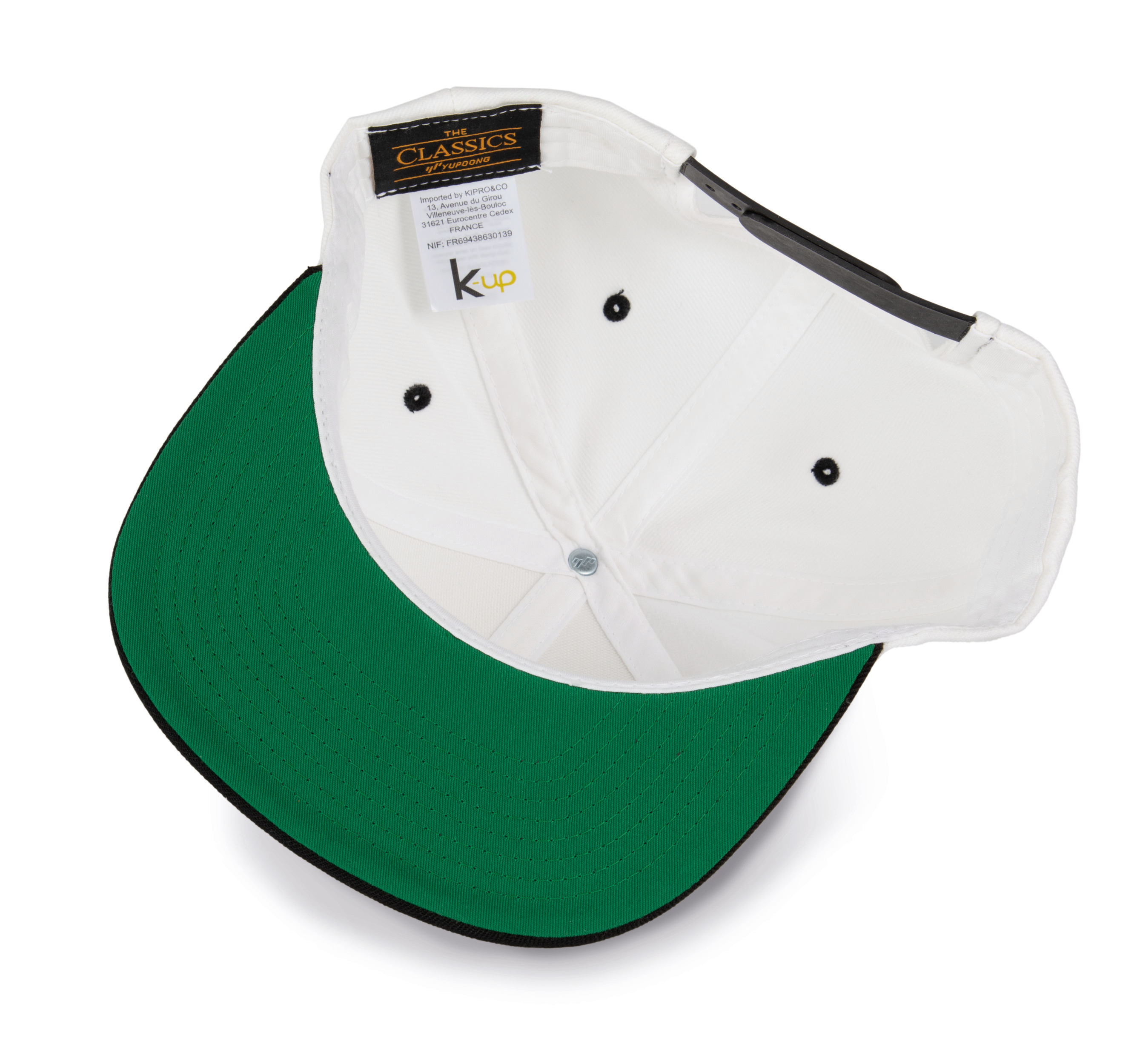 K-up KP910 - Casquette visière plate - 6 panneaux