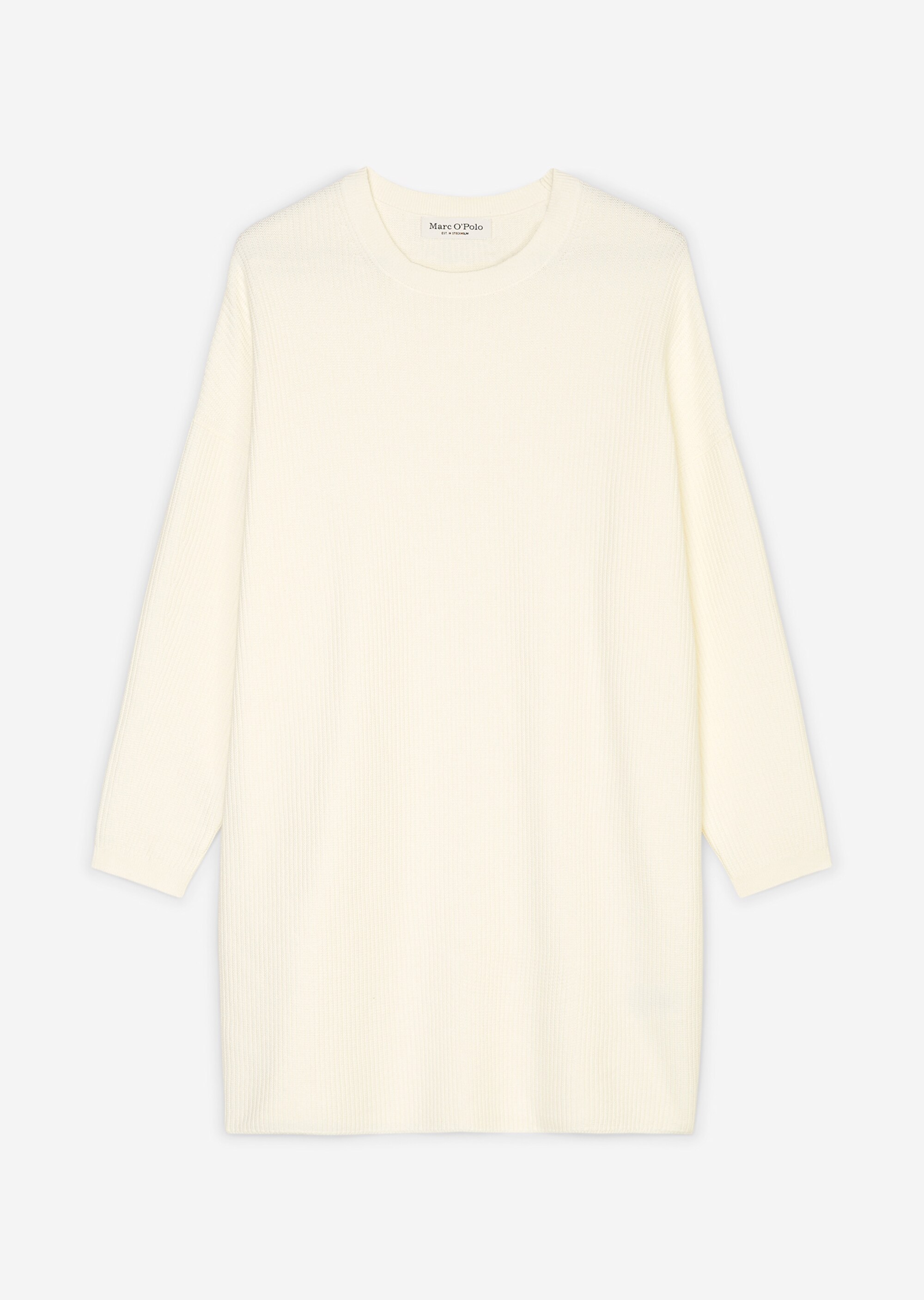 Oversize-Rippstrick-Kleid mit feiner Rippenstruktur