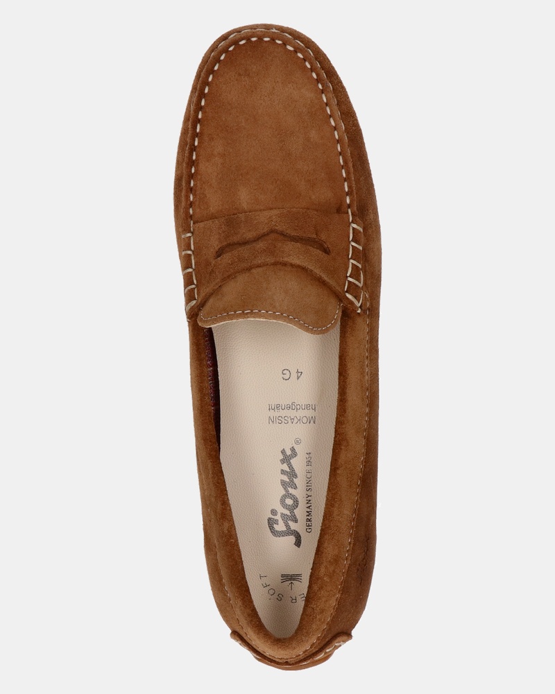 Sioux Carmona Velour Mocassins & loafers  - cognac