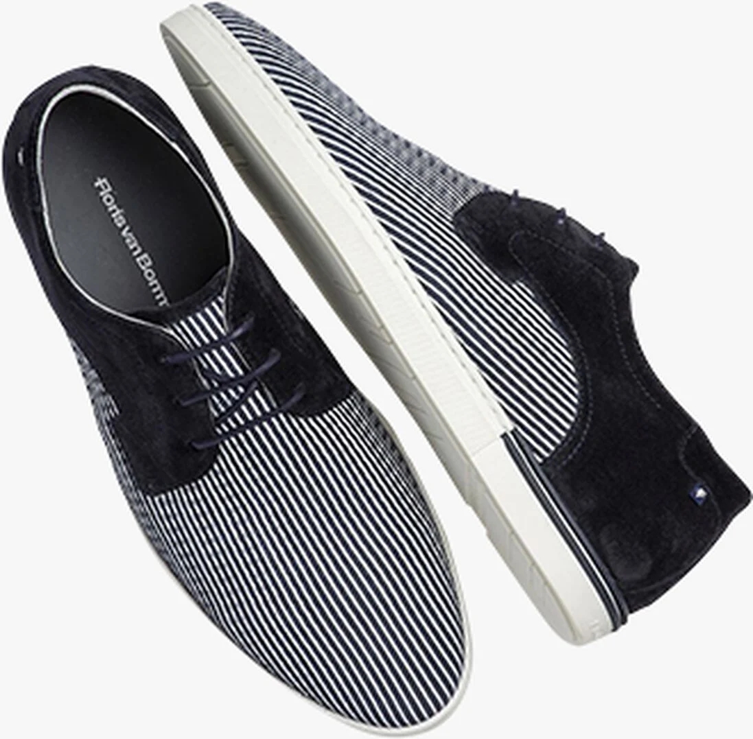 FLORIS VAN BOMMEL blauwe floris van bommel veterschoenen sfm-30288