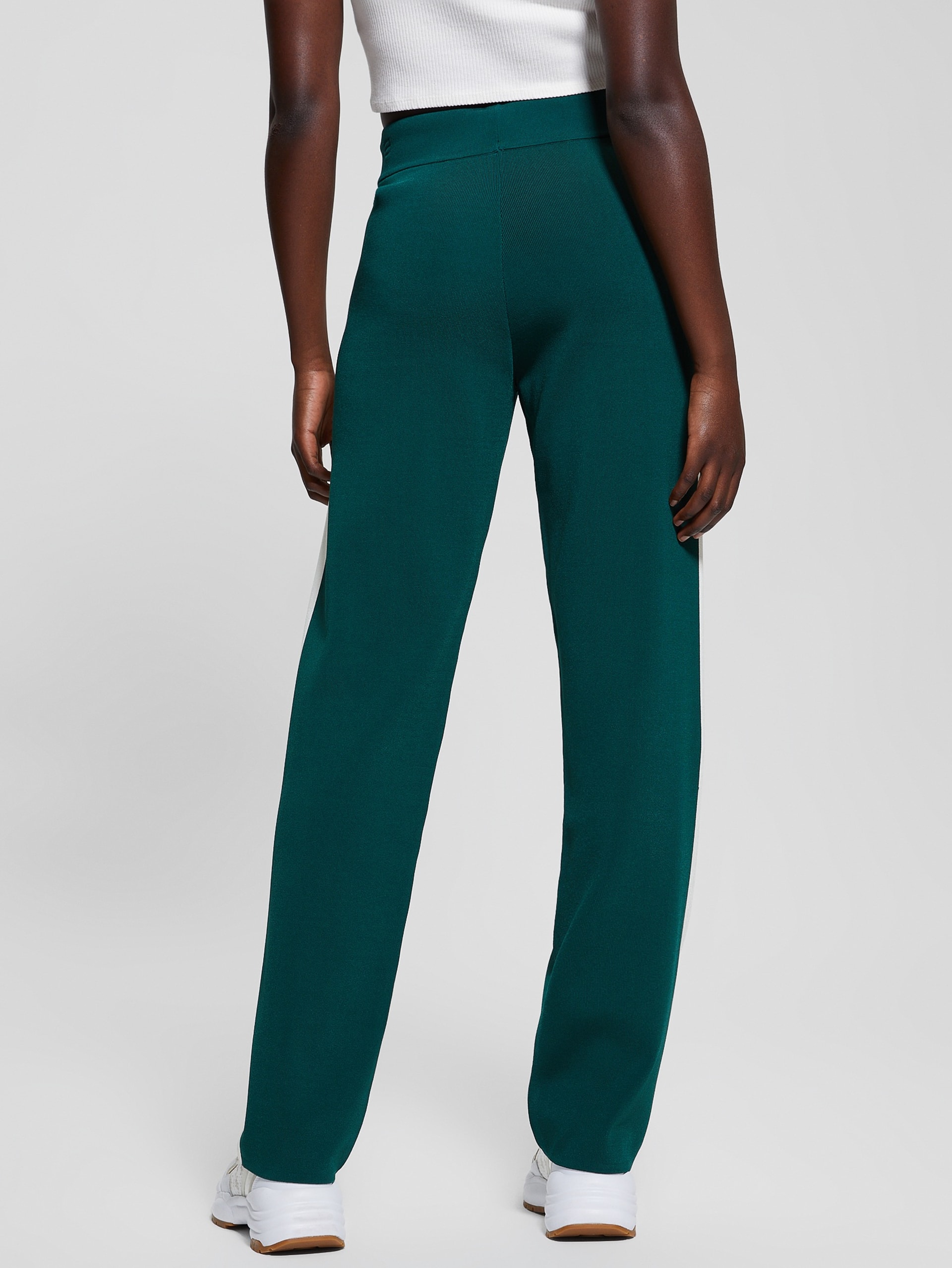 Calça de malha listrada Michela
