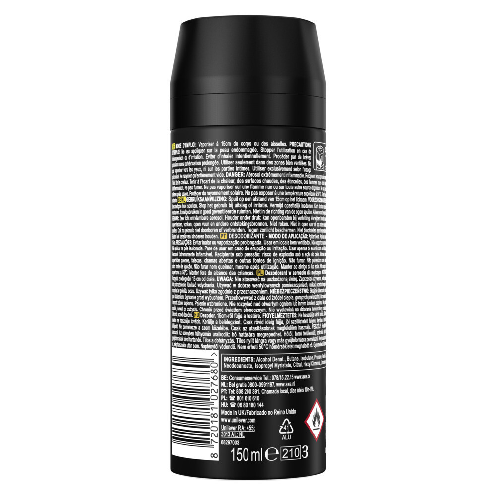 6x Axe Deodorant Bodyspray Green Mojito + Cedarwood150 ml
