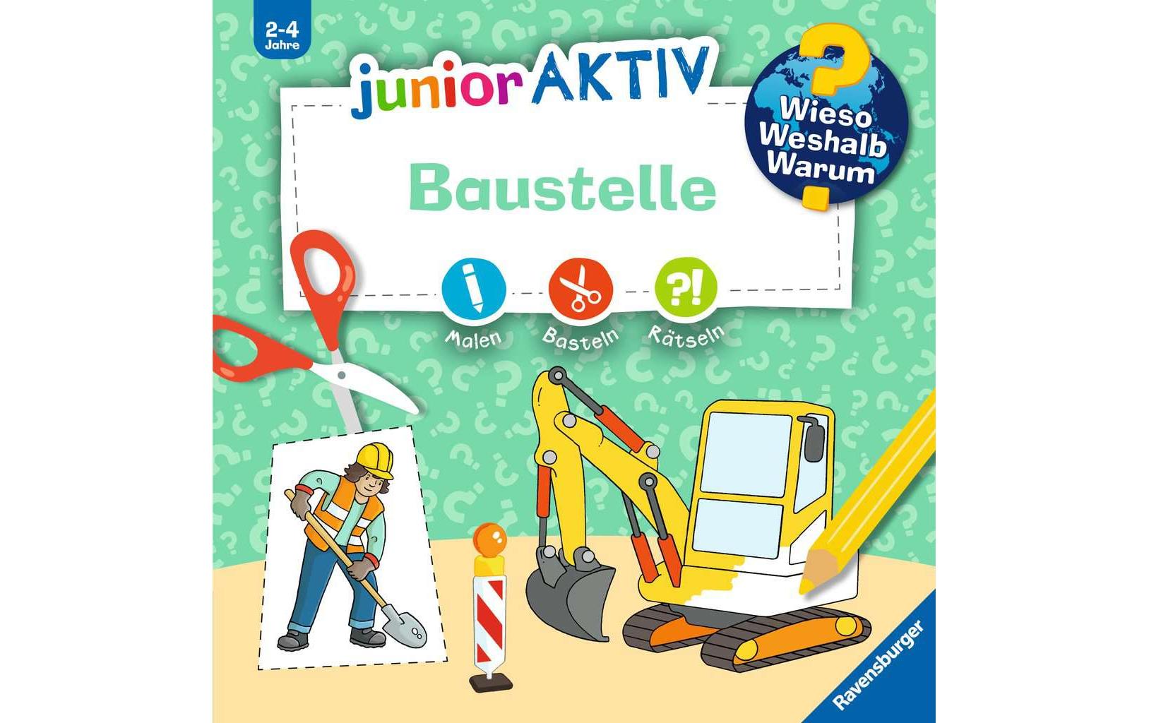 Kinder-Sachbuch WWW junior AKTIV: BaustelleErstes Ausmalen, Rätseln, Schneiden und Kleben