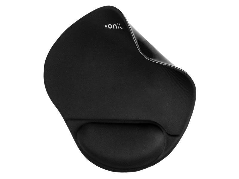 onit Mausmatte ERGO Premium Schwarz Ergonomische geformtes Mauspad
