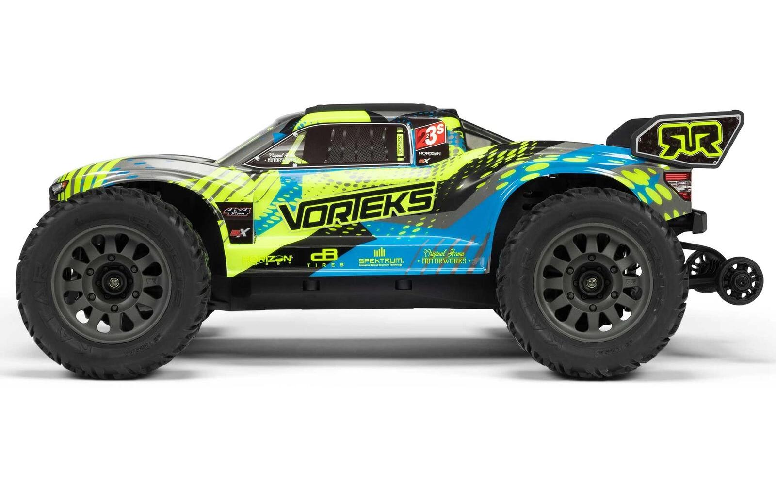Stadium Truck SCT Vorteks BLX 223S Türkis ARTR, 1:10<br>Off-Road Modell mit Brushless Motor