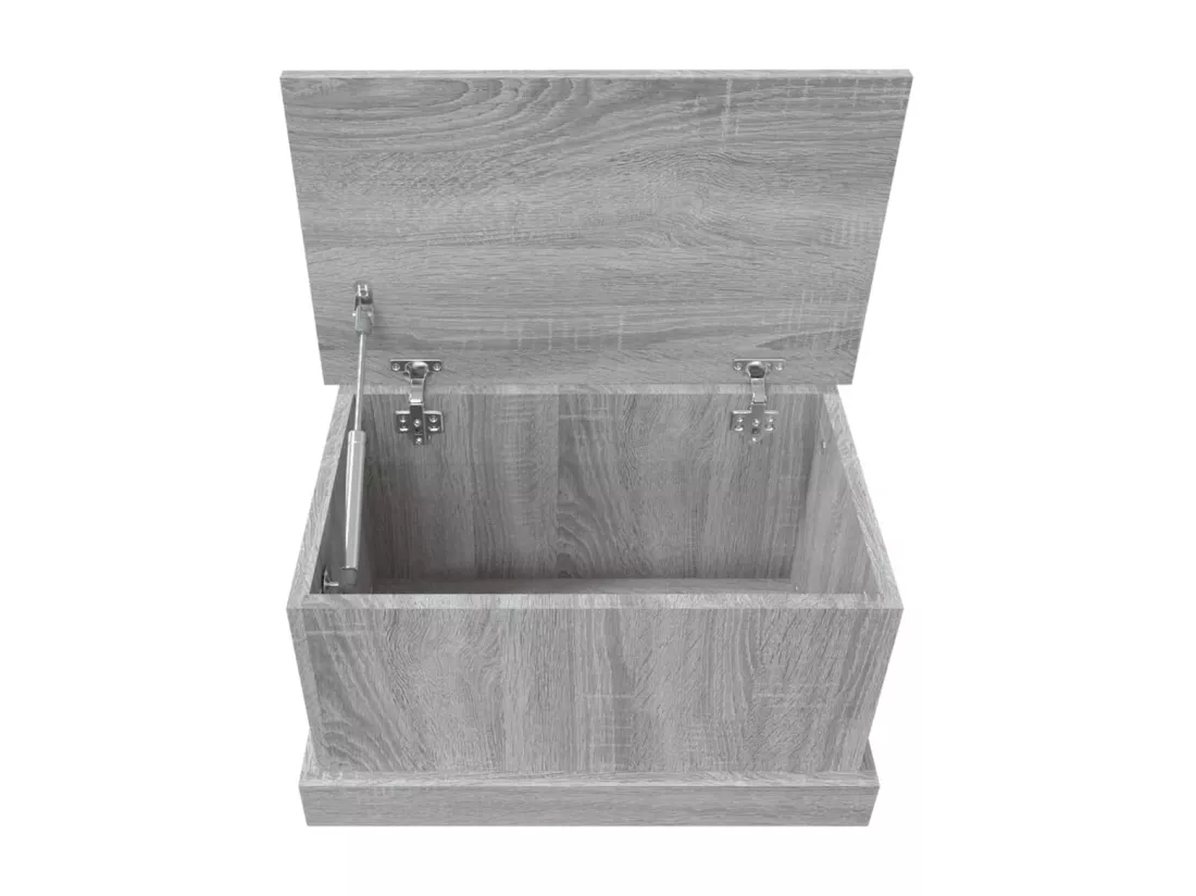 Boîte de rangement sonoma gris 50x30x28 cm bois d'ingénierie