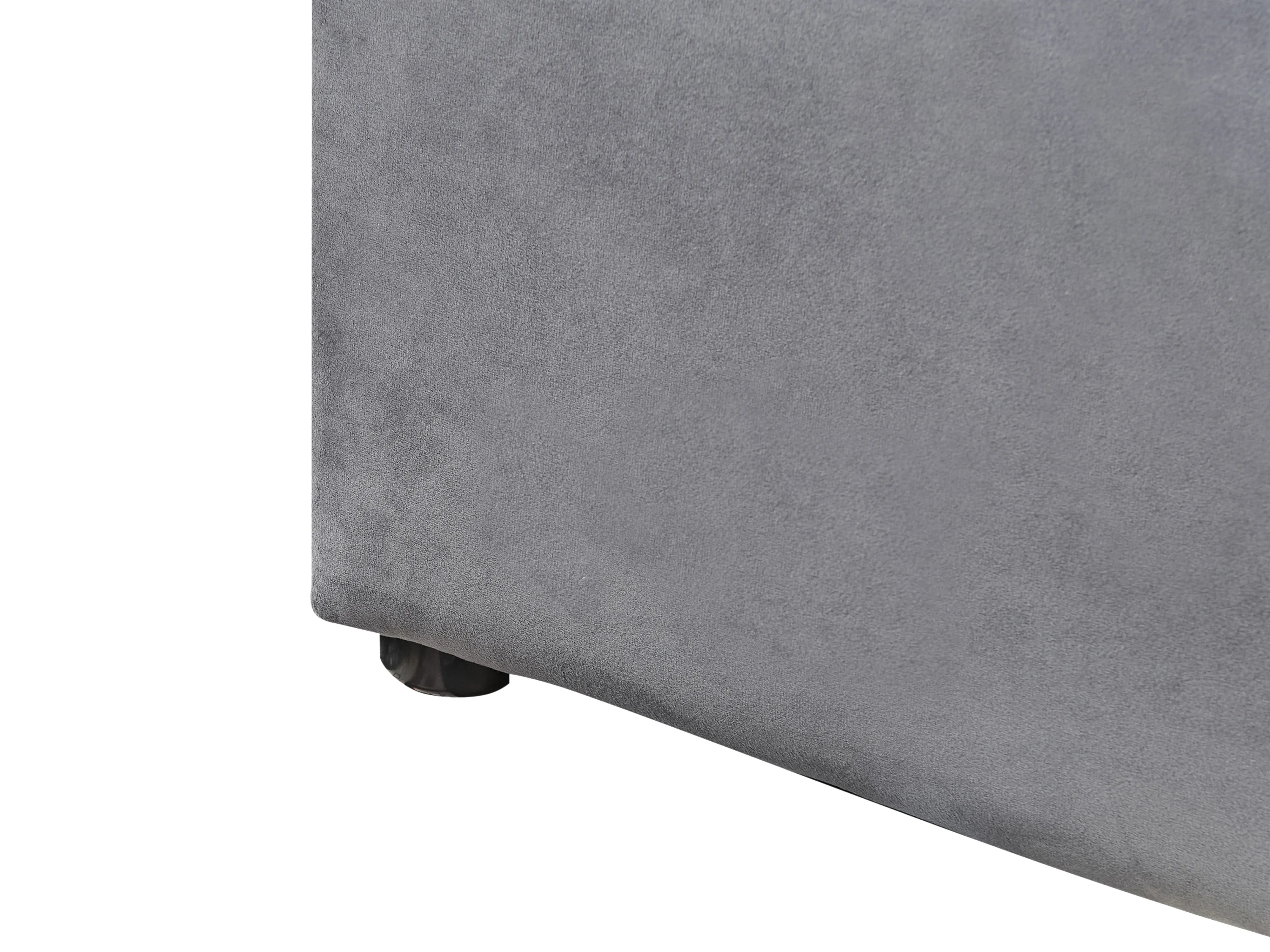 Bed met opbergruimte Fluweel BOUSSE 180 x 200 cm Donkergrijs
