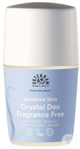 Urtekram Find Balance Crystal Deo Déodorant Sans Parfum Roll-On 50ml