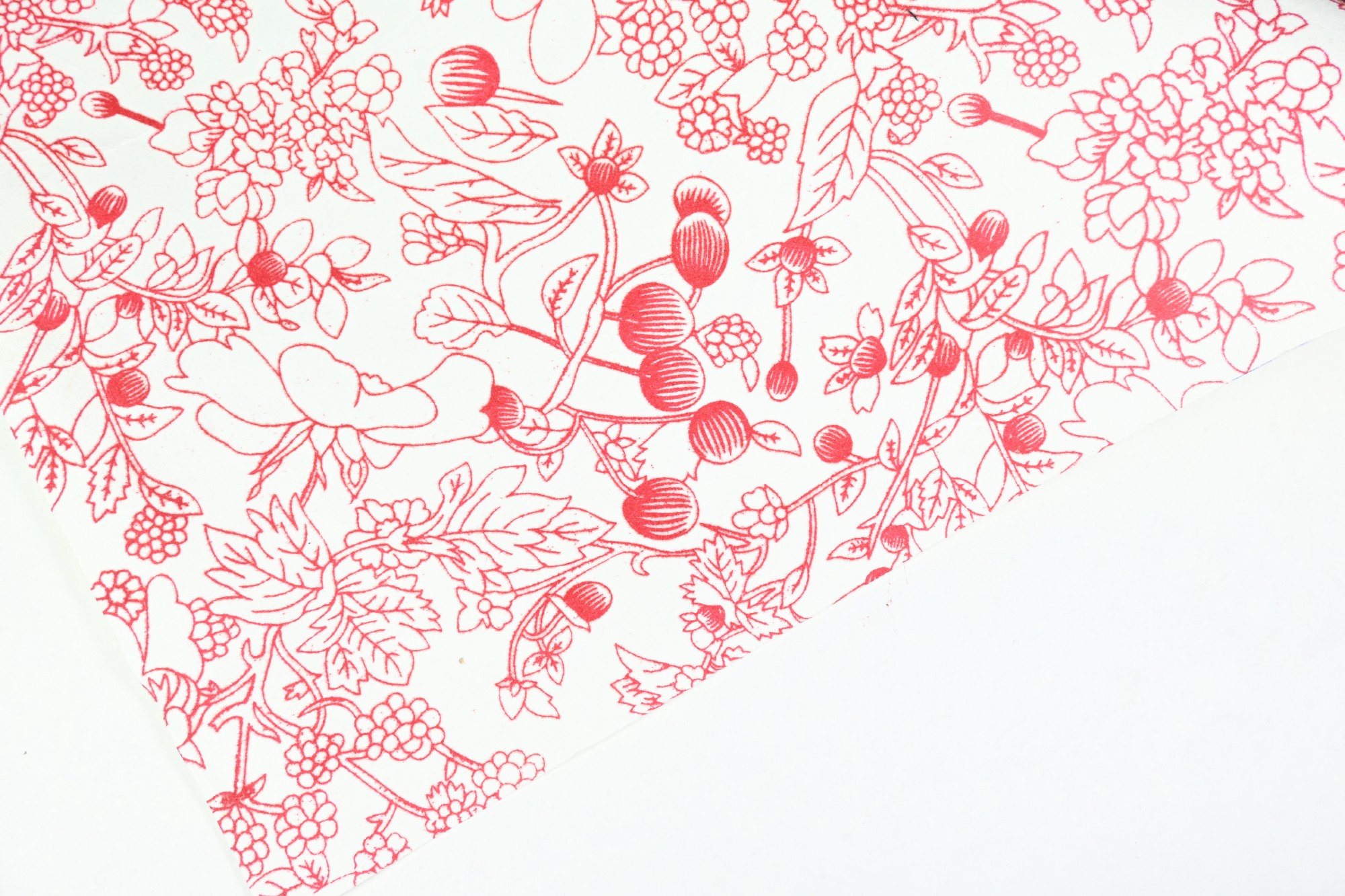 Geschenkpapier 'Beeren', weiß-rot, L 50 cm, B 70 cm günstig bestellen