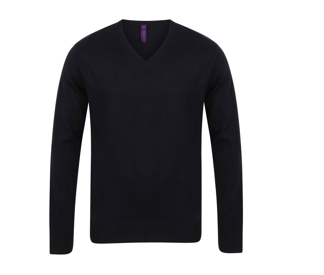 HENBURY HY720 - Pull Col V Élégant pour Homme Henbury