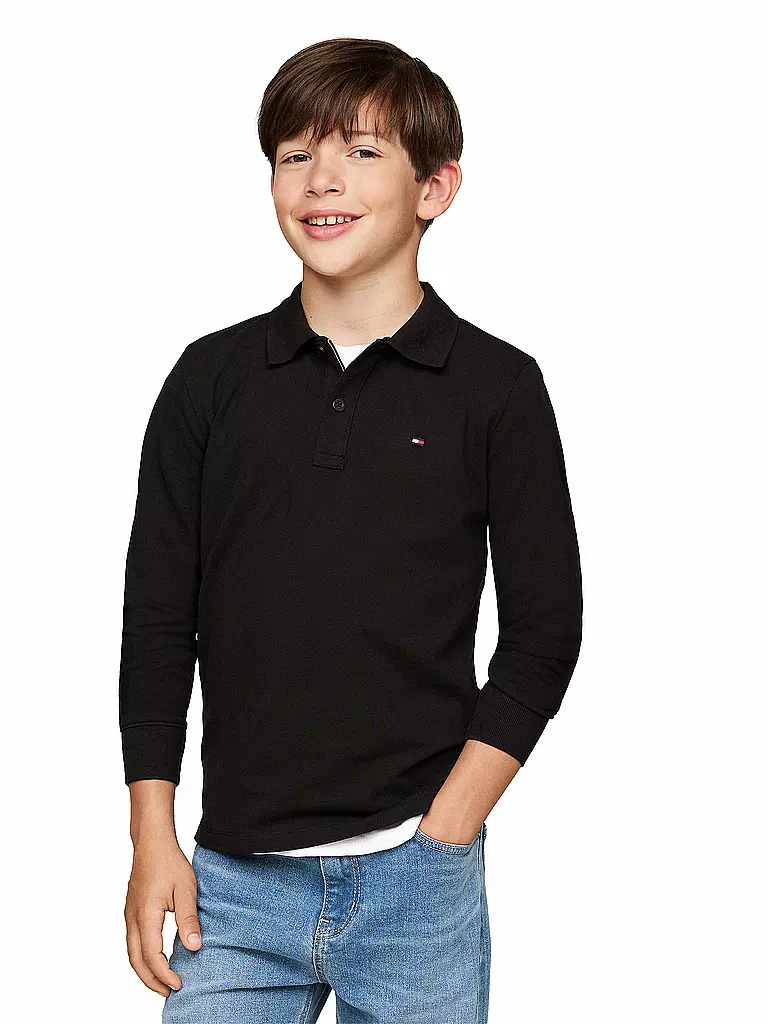 TOMMY HILFIGER Jungen Poloshirt schwarz