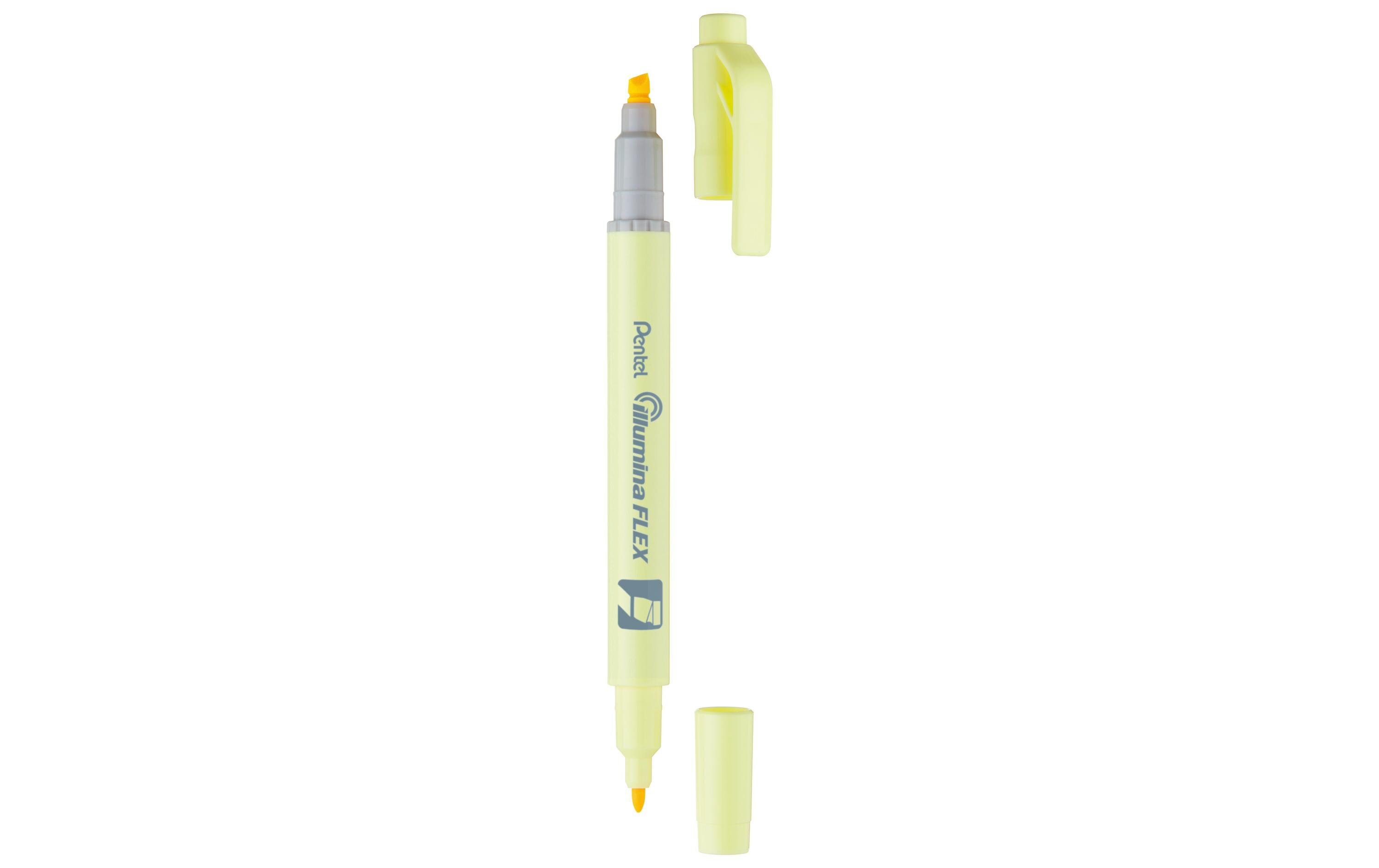 Textmarker Illumina Flex 1.0-3.5 mm, Pastell GelbMarker mit zwei Schreibspitzen
