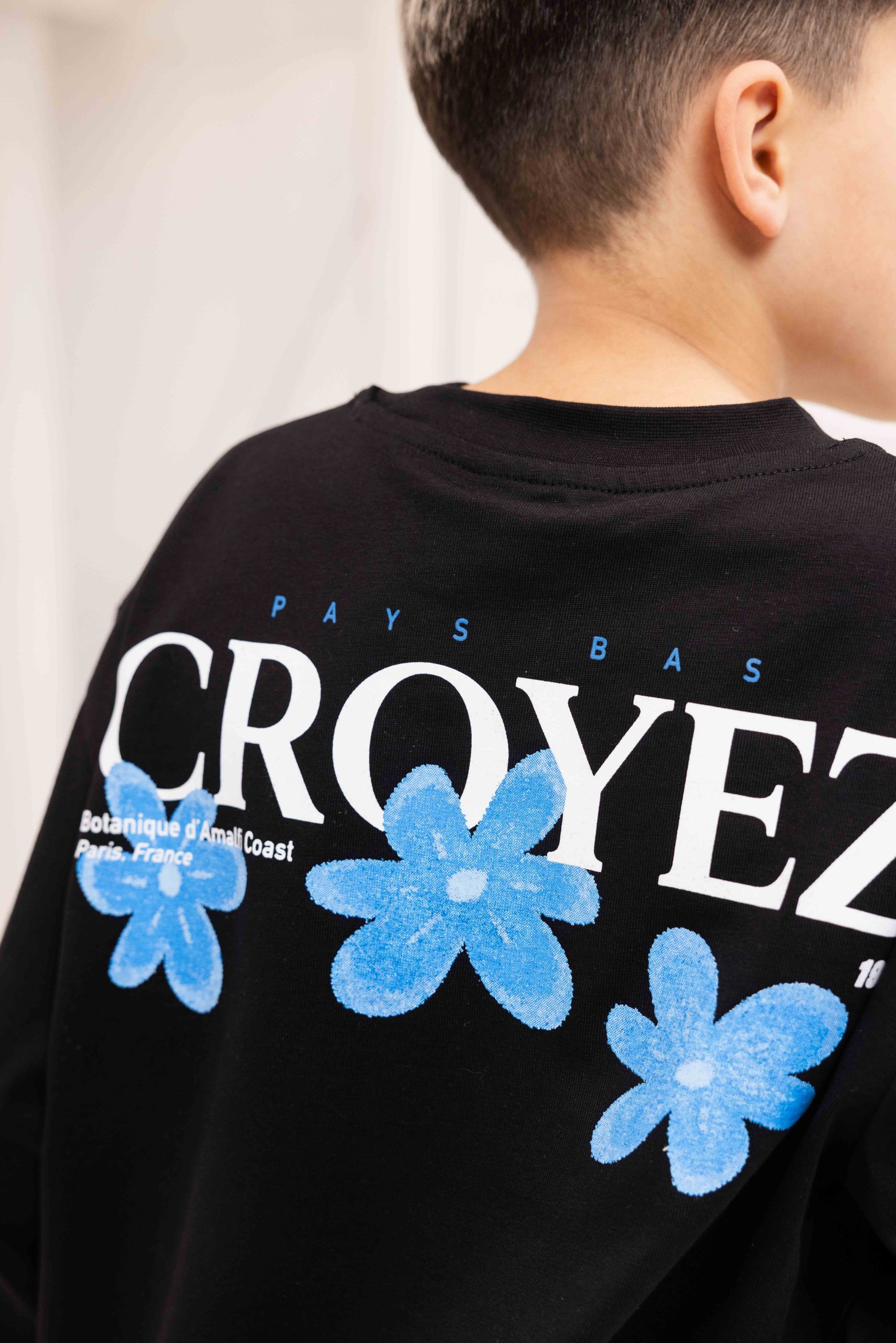 Croyez Mini Botanique Longsleeve Kids Zwart