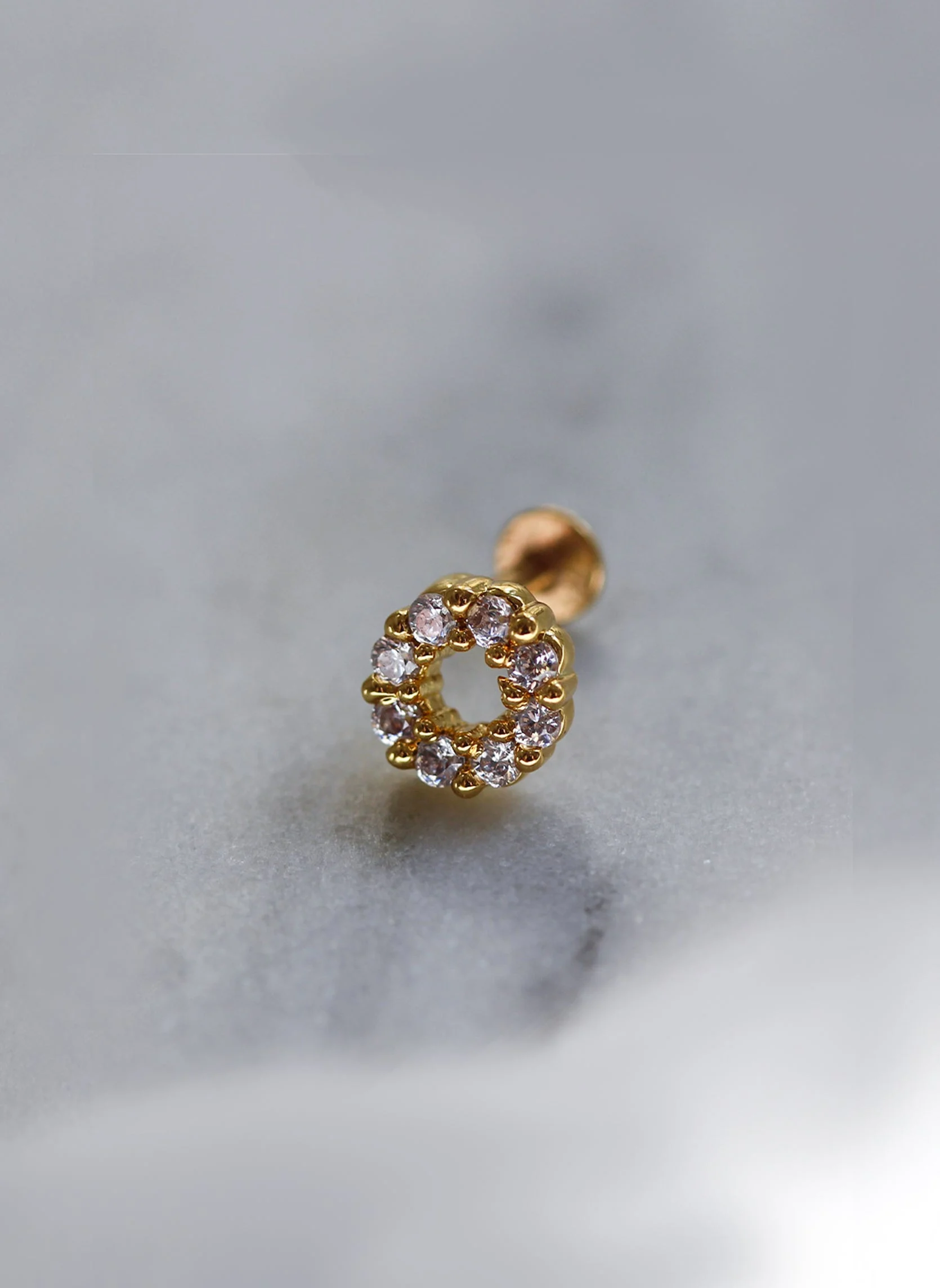 IVA-CIRCLE - Piercing iva circle | Blanc