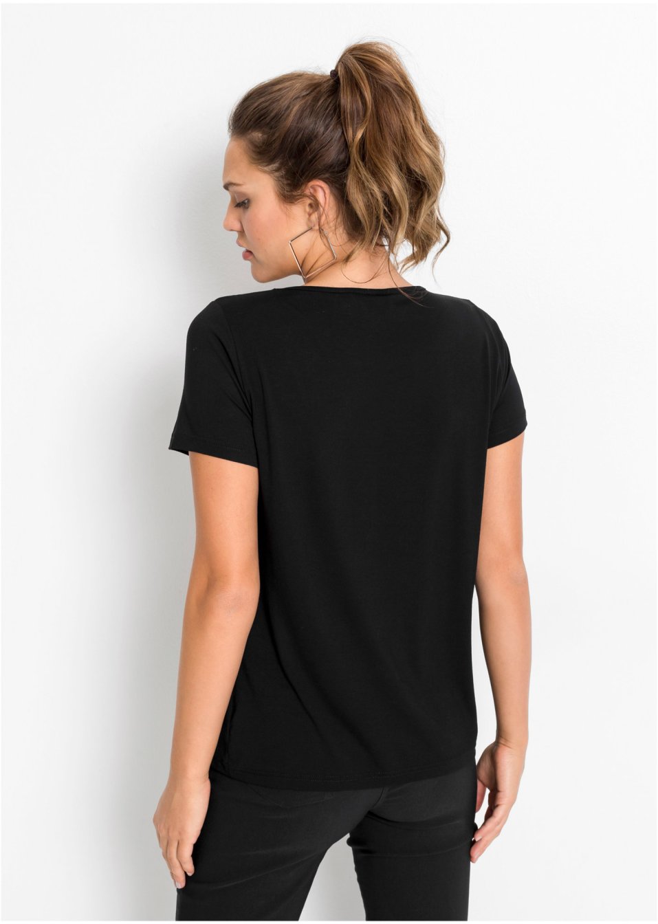 T-shirt à imprimé brillant