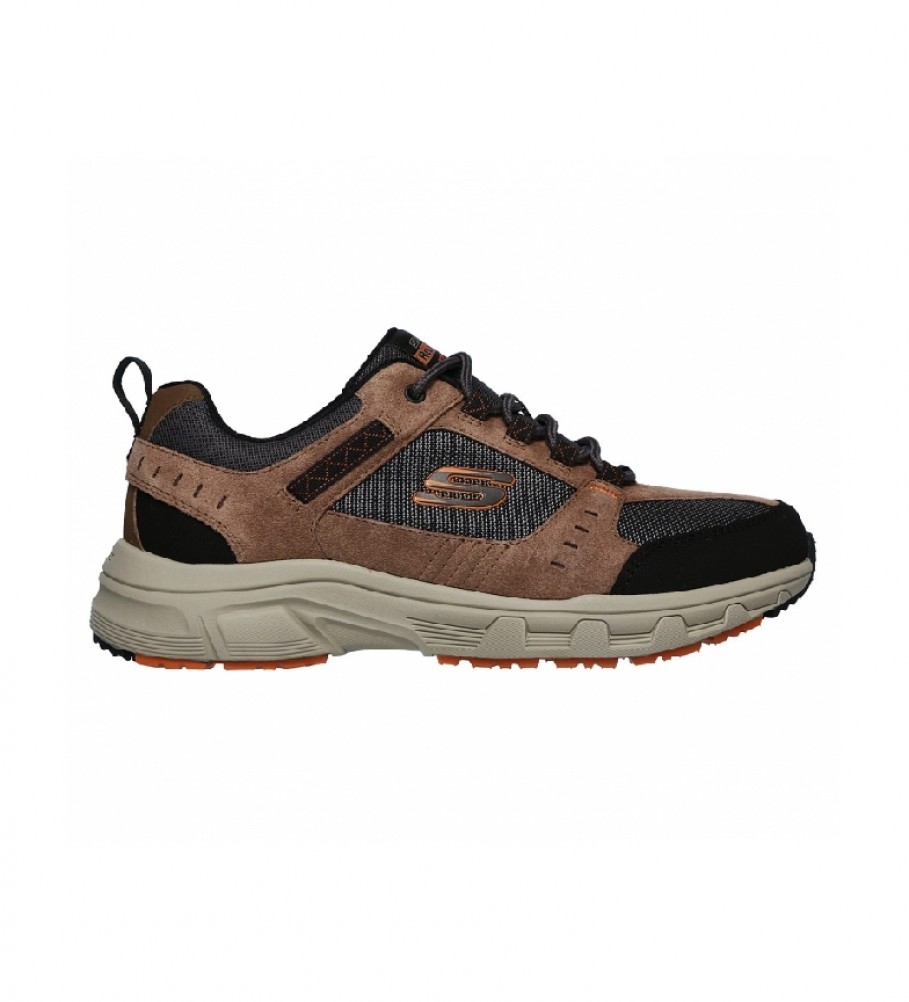 Tênis Skechers Relaxed Fit Oak Canyon marrom e preto