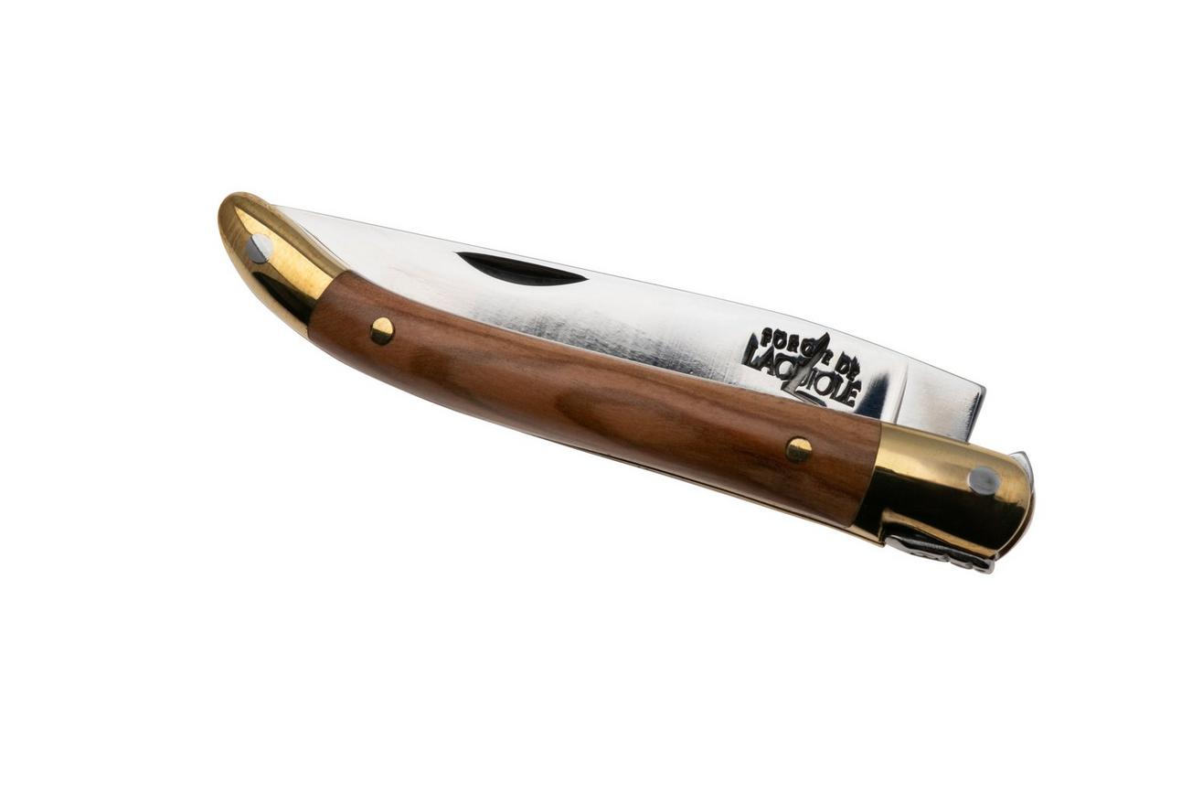 Forge de Laguiole LA127OL Olive Wood, gepolijst, Laguiole zakmes, 7 cm