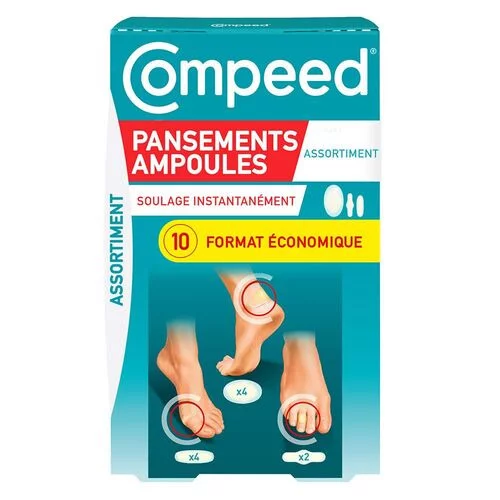 Compeed Assortiment pansements ampoules - 10 Pansements
