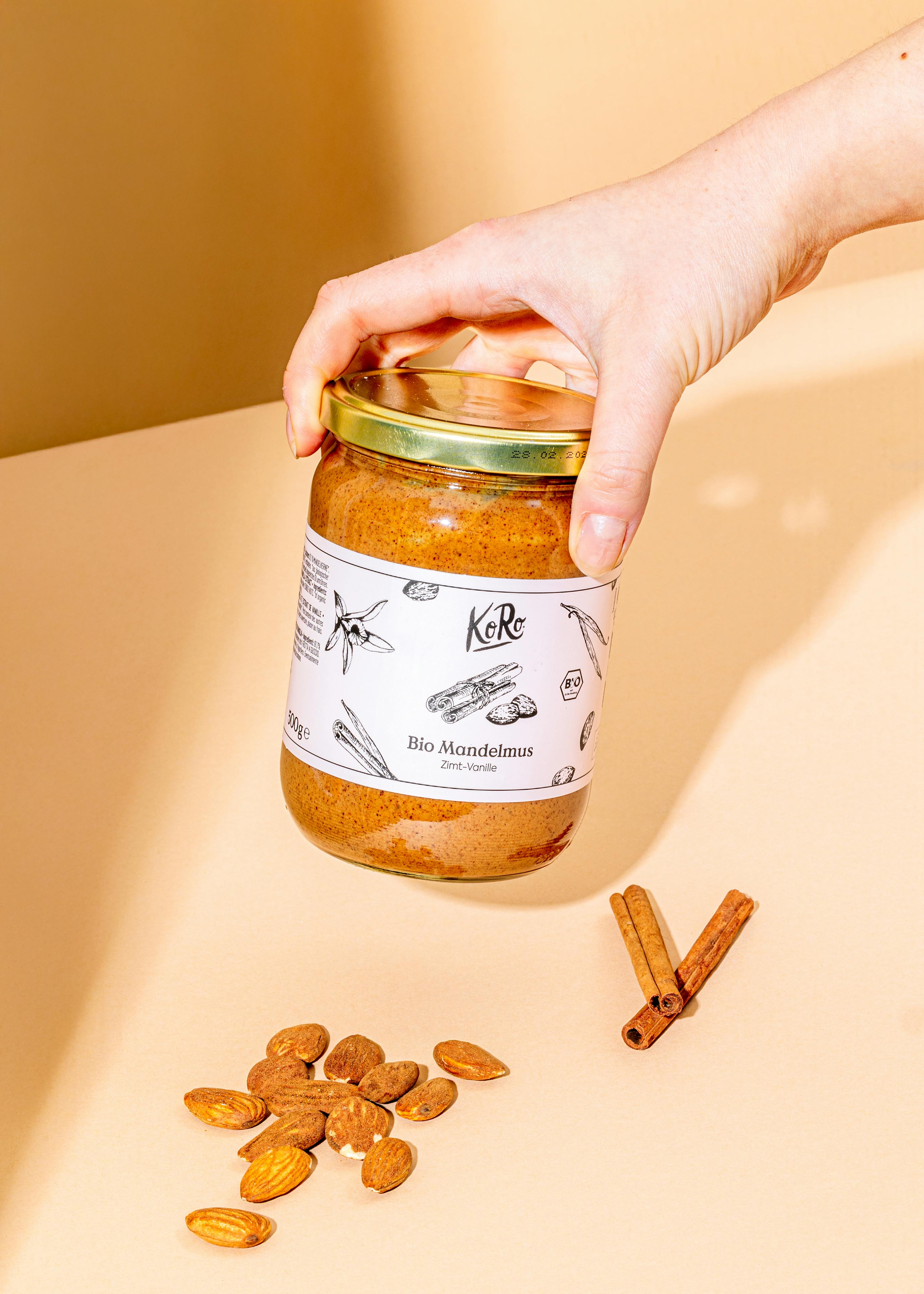 Bio Mandelmus mit Zimt und Vanille 500 g