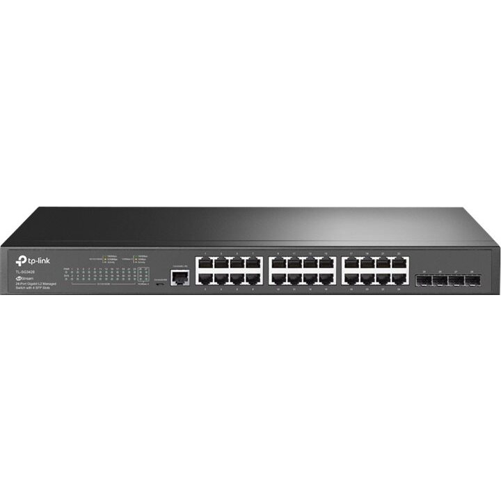 TP-Link Omada SG3428 commutateur réseau Géré L2/L3 Gigabit Ethernet (10/100/1000) 1U Noir