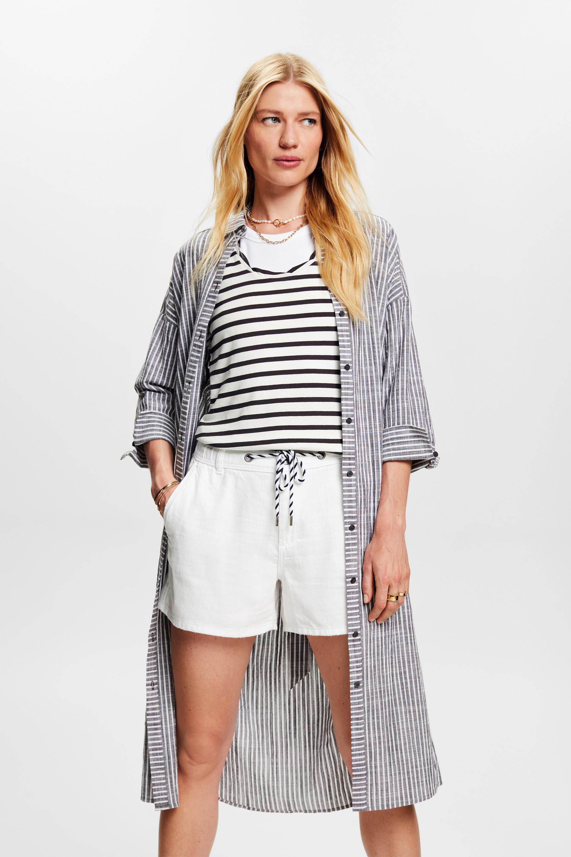 Short en twill, 100 % coton