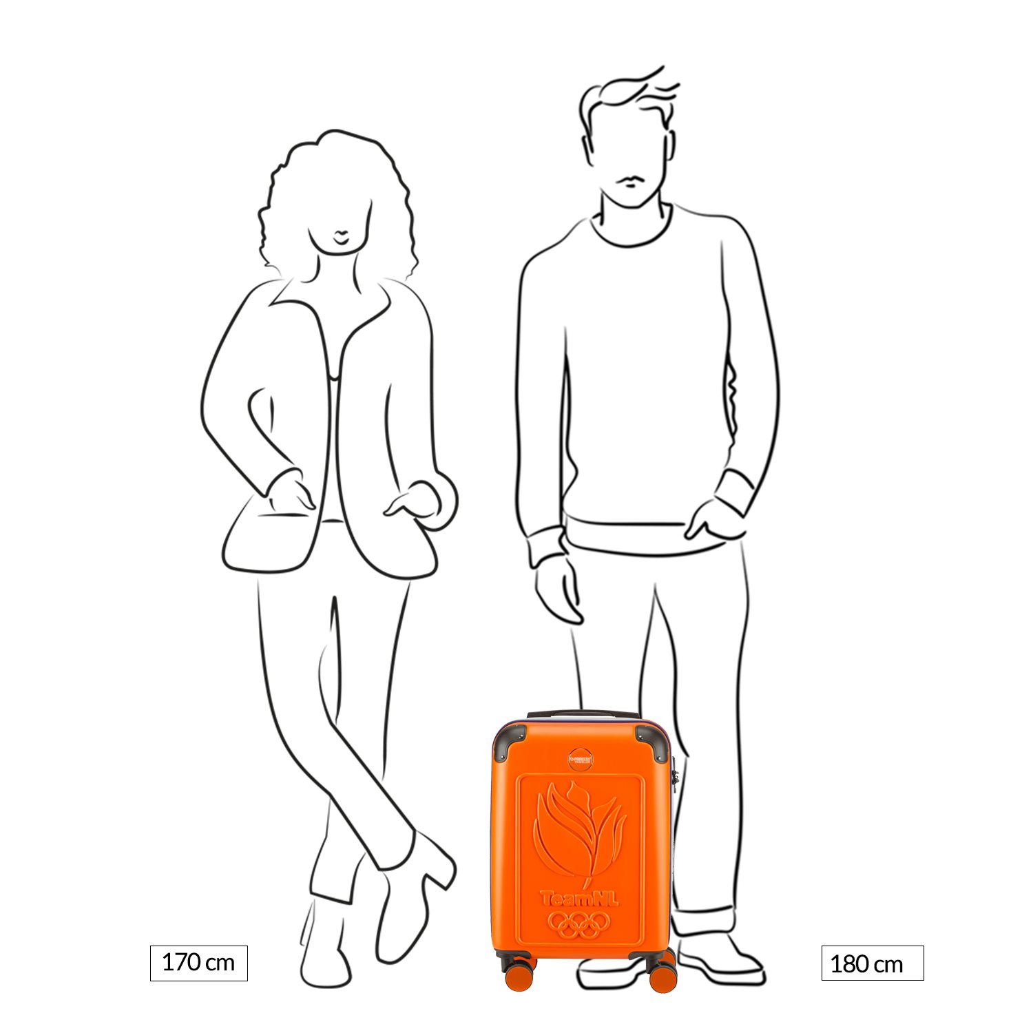 Princess Traveller TeamNL Cabin Trolley orange