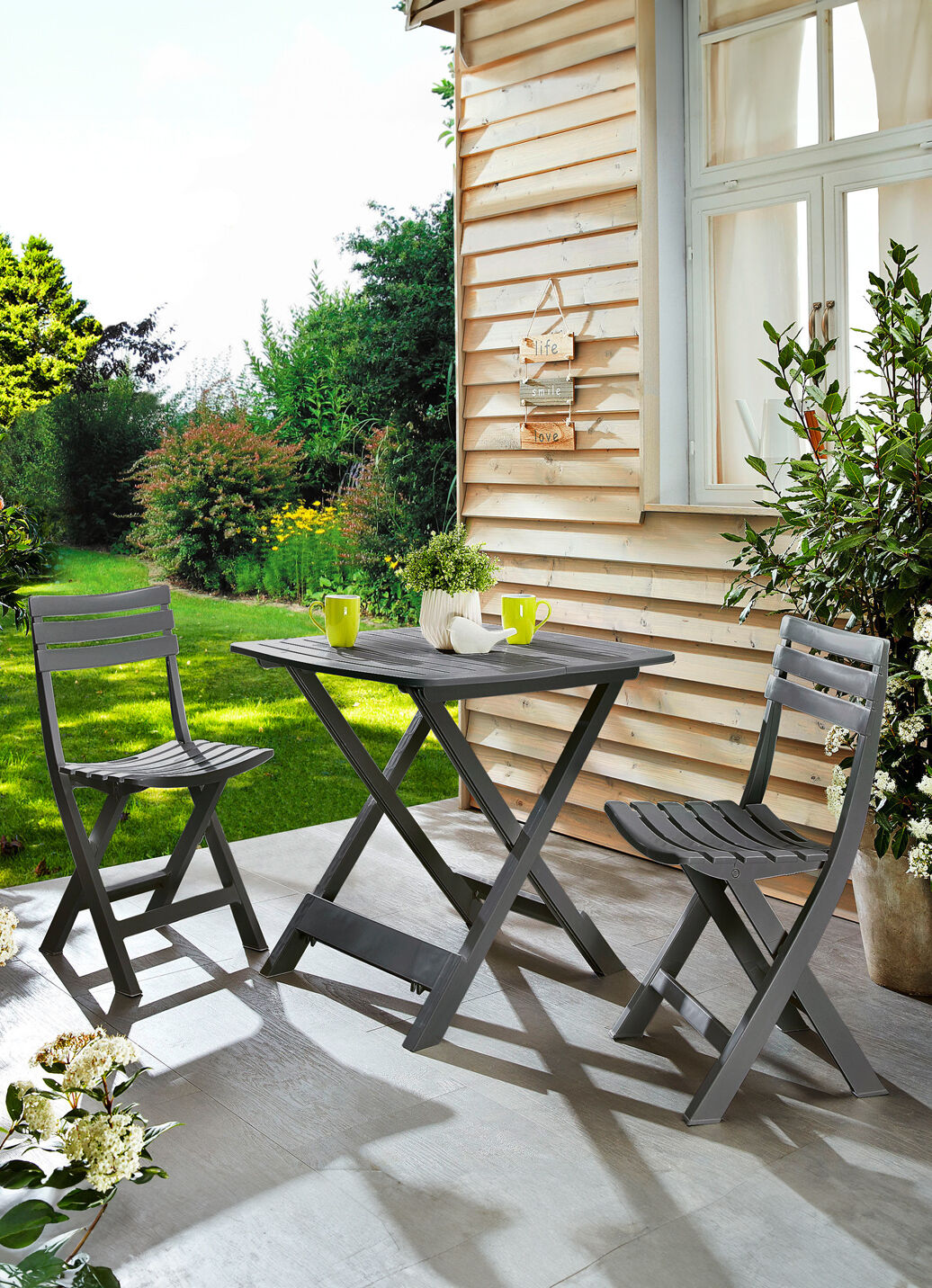 UV-beständiges Balkon-Set, 3-teilig