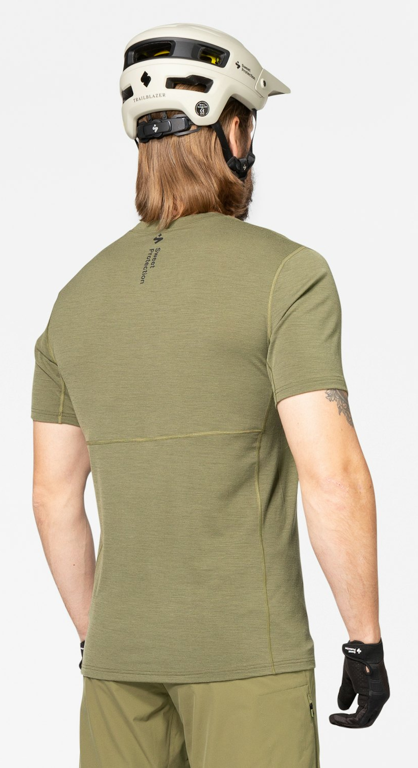 Hunter Merino SS Jersey Herre Woodland