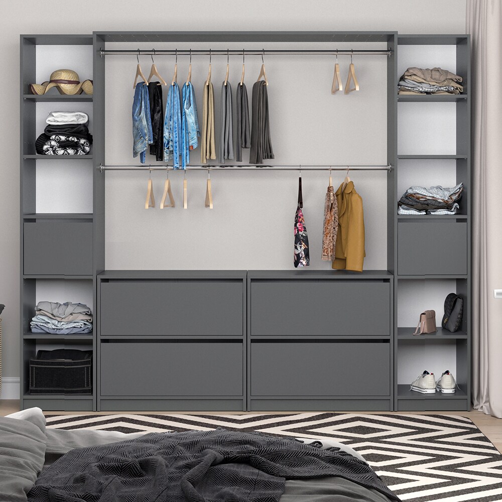 Vicco Schubladen 2er Set groß für Kleiderschrank Visit Schubladenset Kommode