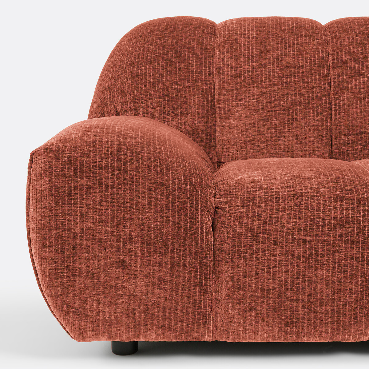 LA REDOUTE INTERIEURS<br>Sofá de canto vintage em veludo cotelê, Nuria