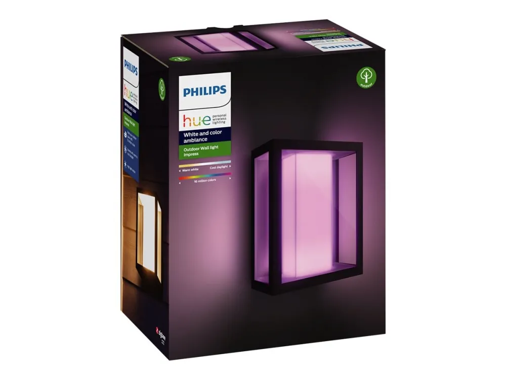 Philips Hue White Color Ambiance Impress Udendørs Væglampe - Bred